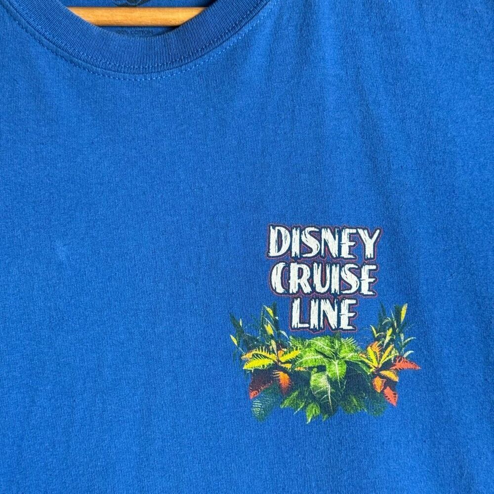 Disney Cruise Line Shirt L Mickey in Paradise Castaway Cay Bahamas Tropical Tee - Picture 3 of 11